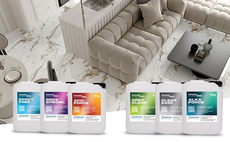 PowerClean, la linea sviluppata da Surfaces Group, nasce proprio con l’obiettivo di risolvere in modo mirato e professionale le principali criticità legate alla pulizia tecnica delle superfici ceramiche, con soluzioni differenziate per professionisti e privati.